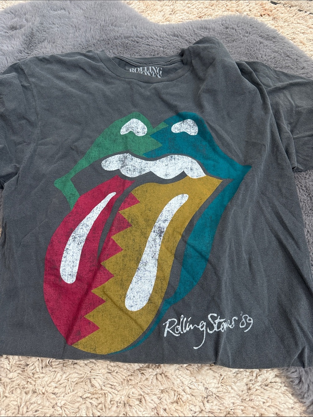 Rolling Stones '89 Tongue Graphic Tee - Multicolor